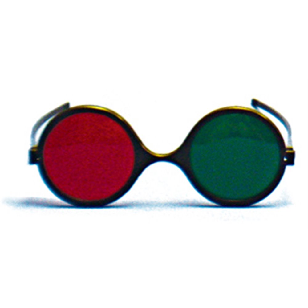 Okulary czerwono-zielone odwracalne dziecięce